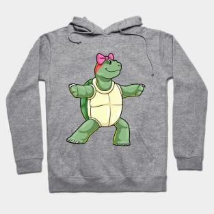 Turtle at Yoga Stretching Legs Hoodie